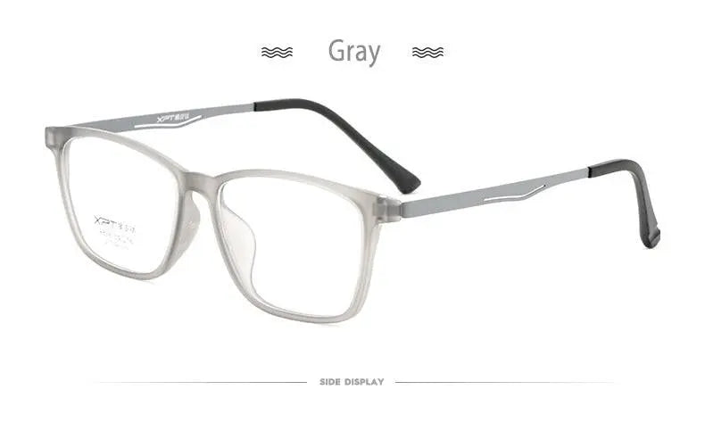 Unisex Square Full Rim Titanium Prescription Glasses 9828 — view 18 | Rx Spectacle