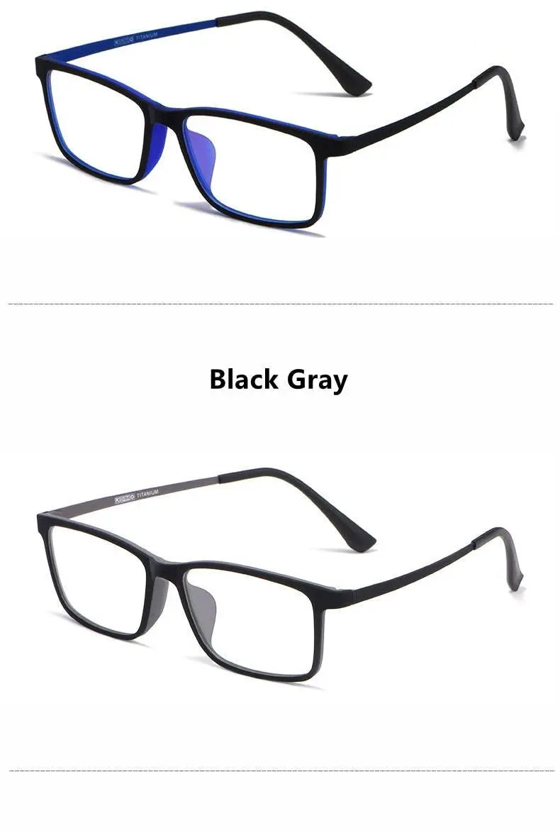 Men's Full Rim Titanium Prescription Glasses HR8085 — view 15 | Rx Spectacle