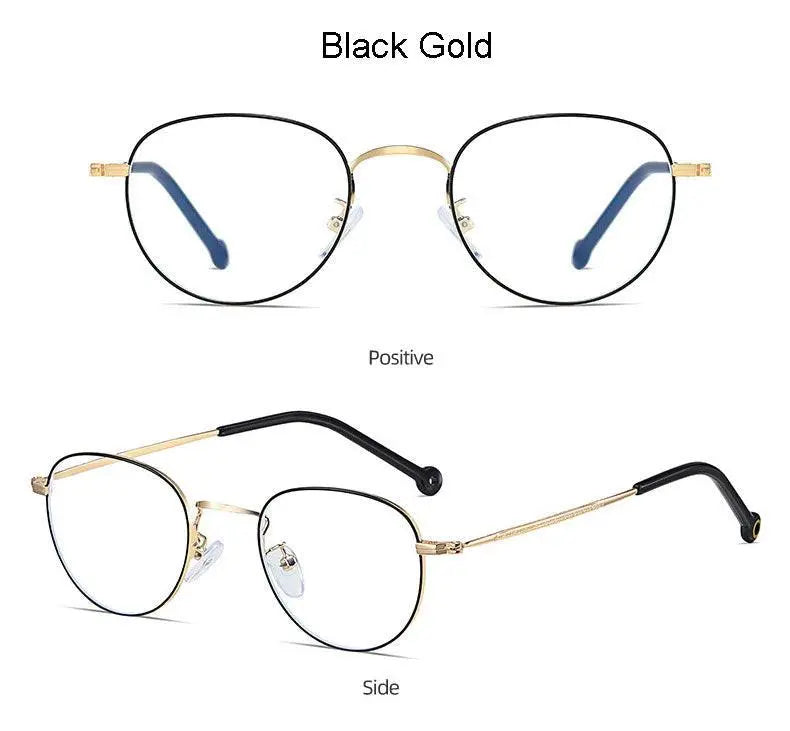Unisex Round Full Rim Alloy Prescription Glasses 9957 — view 16 | Rx Spectacle
