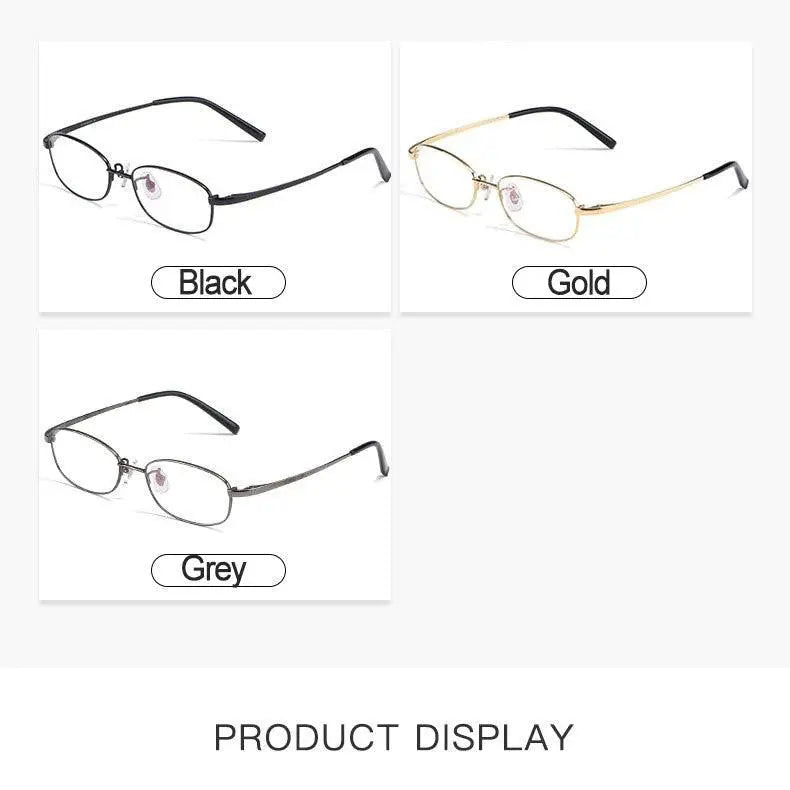 Men's Full Rim Titanium Prescription Glasses 10196 — view 12 | Rx Spectacle