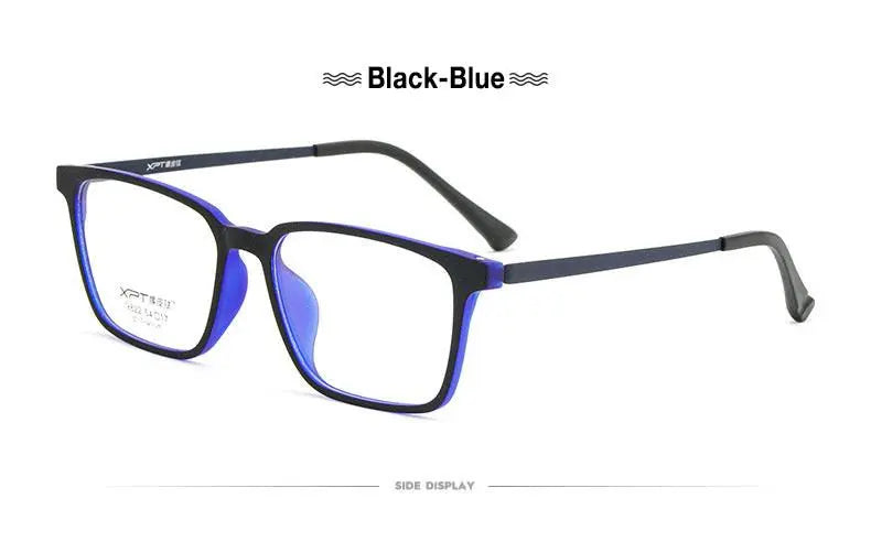 Unisex Square Full Rim Titanium Prescription Glasses — view 16 | Rx Spectacle
