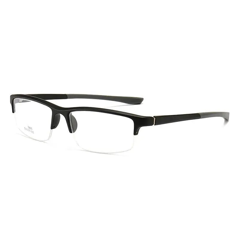 Unisex Semi-Rimless Resin Prescription Glasses 5805 — view 7 | Rx Spectacle