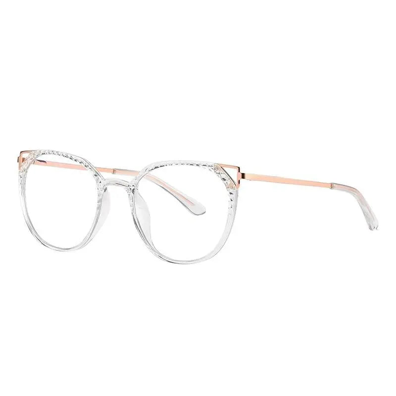 Women's Round Full Rim TR90 Prescription Glasses 2054 — view 6 | Rx Spectacle
