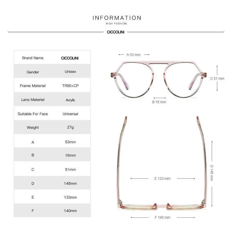 Unisex Full Rim TR90 Prescription Glasses 2033 — view 9 | Rx Spectacle