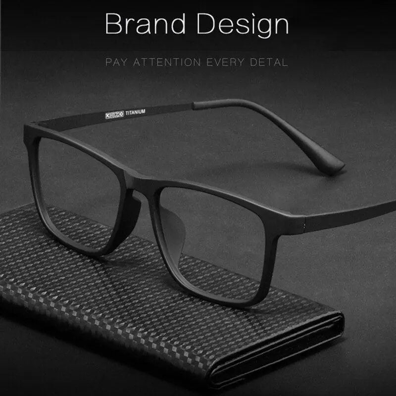 Unisex Square Full Rim TR90 Prescription Glasses Hr3068 — view 9 | Rx Spectacle