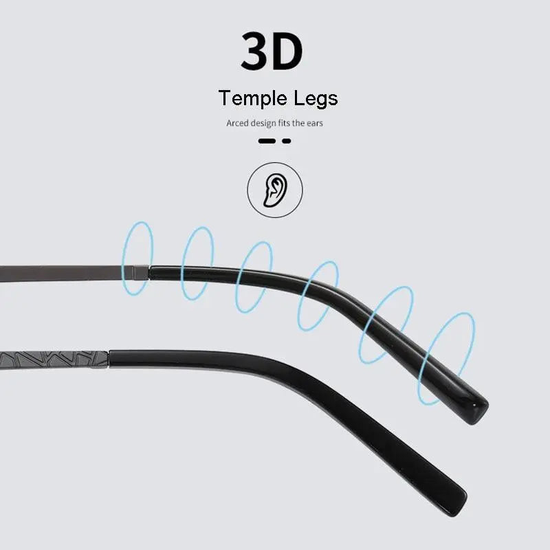 Unisex Full Rim Alloy Prescription Glasses 6266 — view 4 | Rx Spectacle