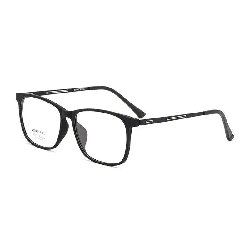 Unisex Square Full Rim Titanium Prescription Glasses 9825 — view 3 | Rx Spectacle