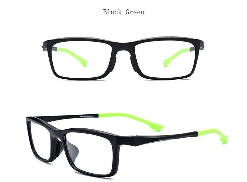 Men's Rectangular Full Rim Titanium Sports Glasses 17209 — view 15 | Rx Spectacle