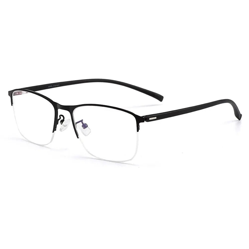 Men's Square Semi-Rimless TR90 Prescription Glasses S61005 — view 5 | Rx Spectacle