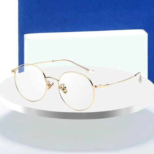 Unisex Round Full Rim Alloy Prescription Glasses 77507 — view 1 | Rx Spectacle