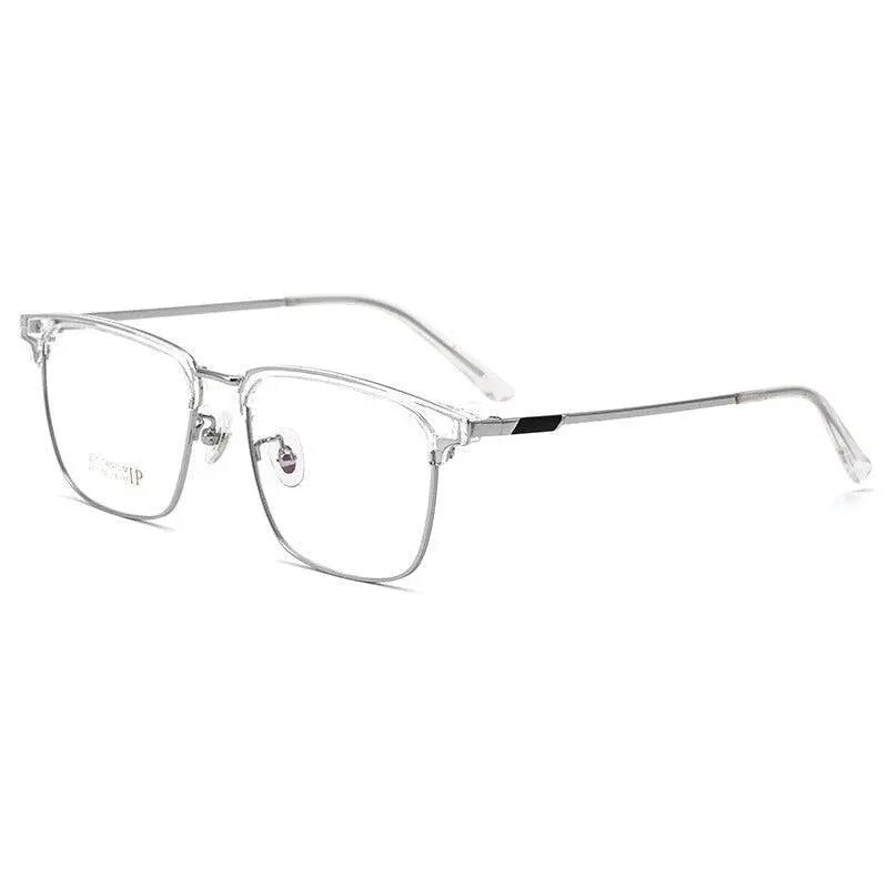Men's Square Full Rim Titanium Prescription Glasses 2311YJ — view 7 | Rx Spectacle