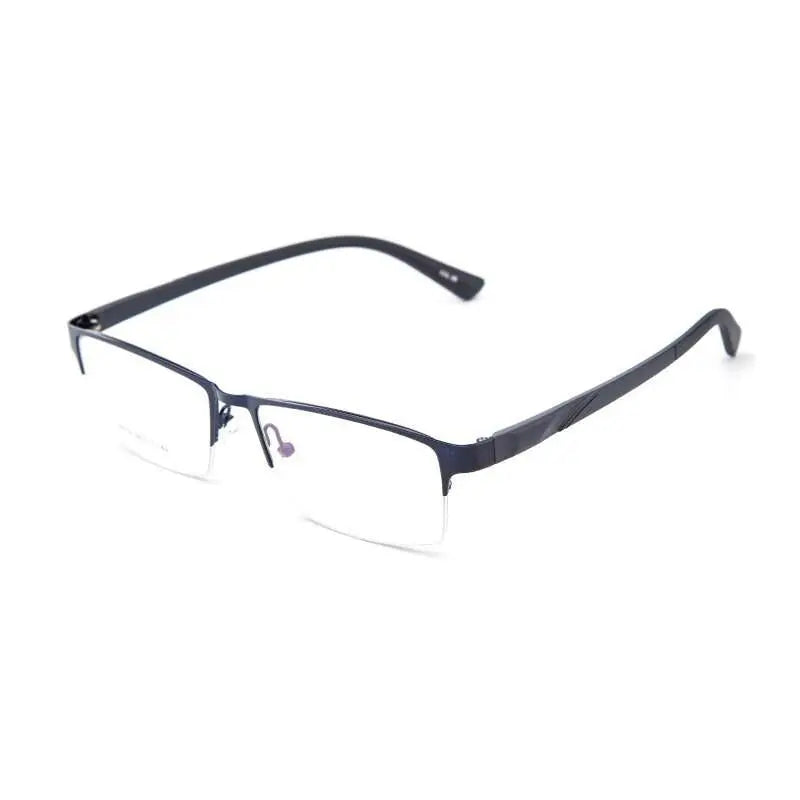 Unisex Semi-Rimless Alloy Prescription Glasses 16019 — view 3 | Rx Spectacle