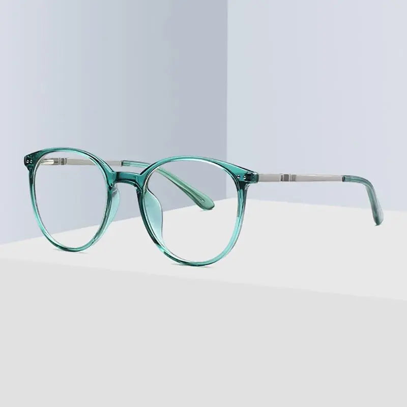 Women's Round Full Rim TR90 Prescription Glasses 2055 — view 7 | Rx Spectacle