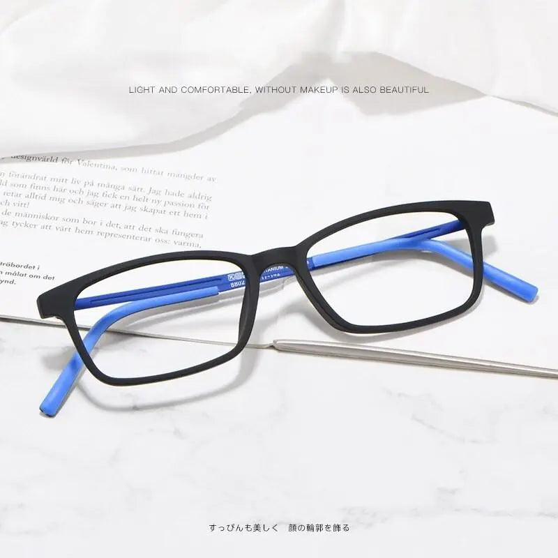 Unisex Full Rim Titanium Prescription Glasses 8802 — view 2 | Rx Spectacle