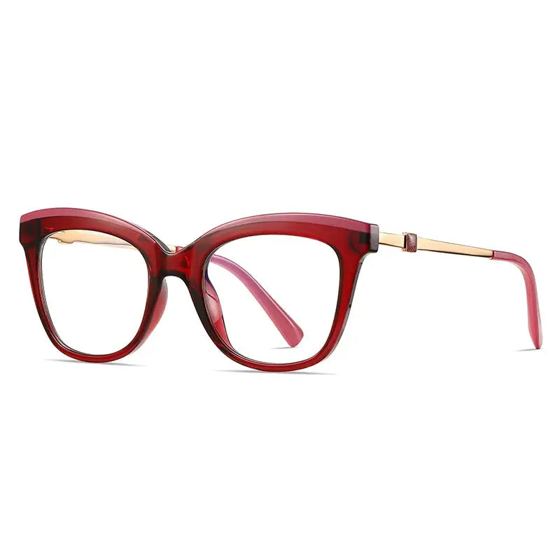 Women's Cat Eye Full Rim TR90 Prescription Glasses 72065 — view 6 | Rx Spectacle