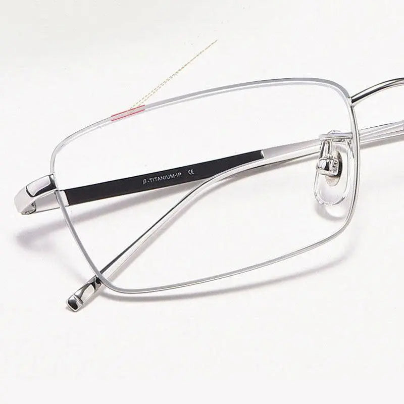 Unisex Full Rim Titanium Prescription Glasses 10109 — view 7 | Rx Spectacle