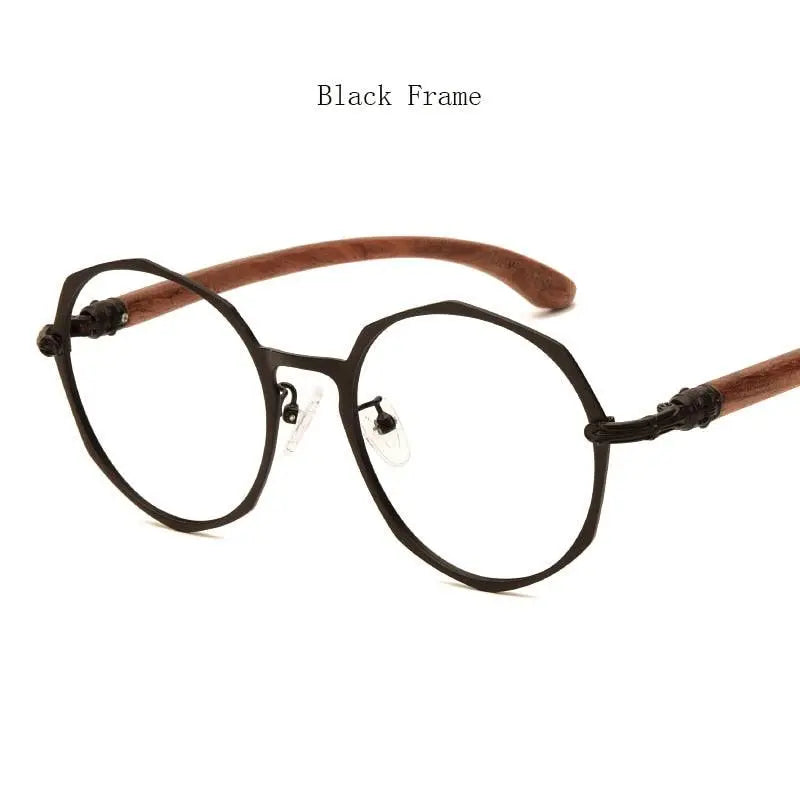 Unisex Round Full Rim Alloy Prescription Glasses 7578d — view 6 | Rx Spectacle