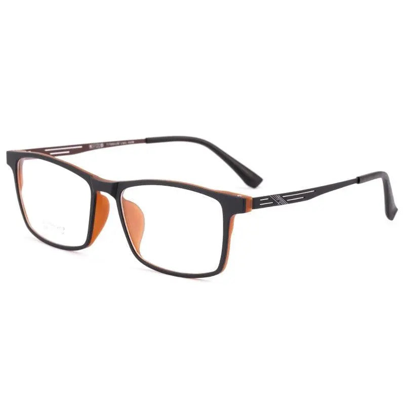 Unisex Full Rim Titanium Prescription Glasses Y8883 — view 5 | Rx Spectacle