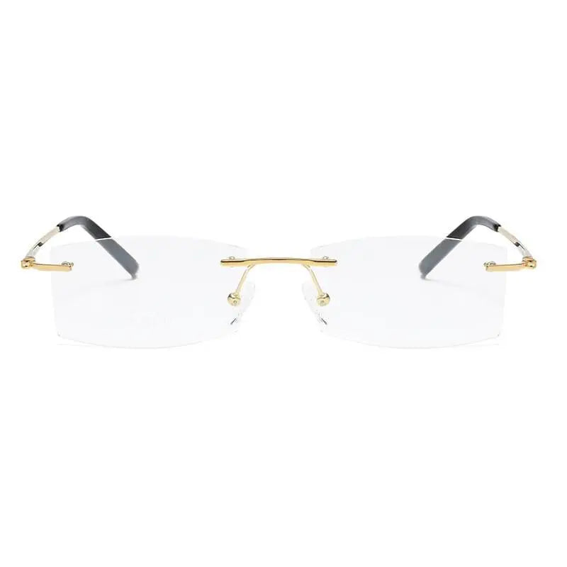 Unisex Rimless Titanium Prescription Glasses 9119 — view 5 | Rx Spectacle