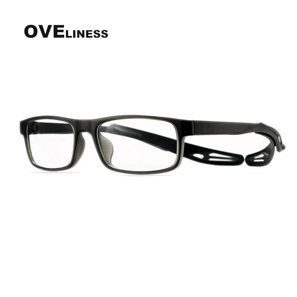 Unisex Square Full Rim Titanium Sports Glasses Olad55p — view 6 | Rx Spectacle
