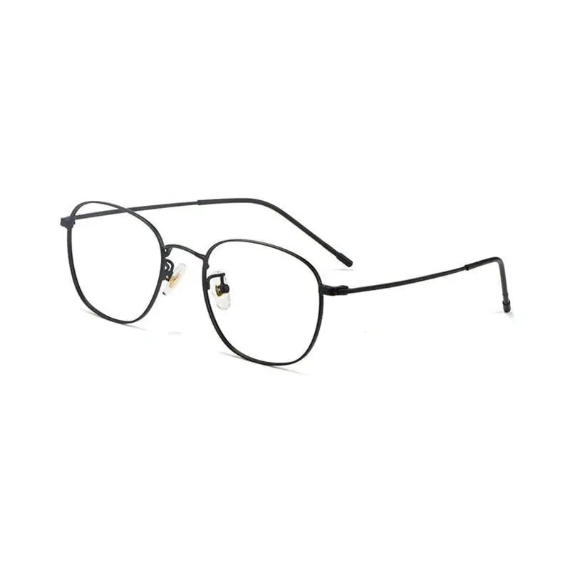Unisex Round Full Rim Titanium Prescription Glasses 8822x — view 9 | Rx Spectacle