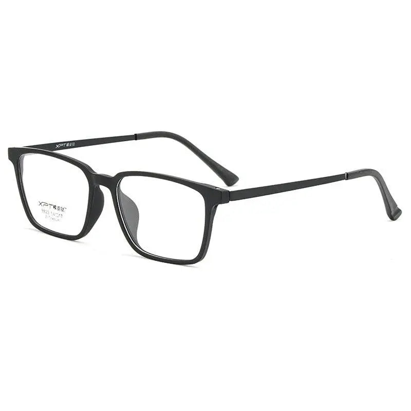 Men's Square Full Rim Titanium Prescription Glasses 9822 — view 12 | Rx Spectacle