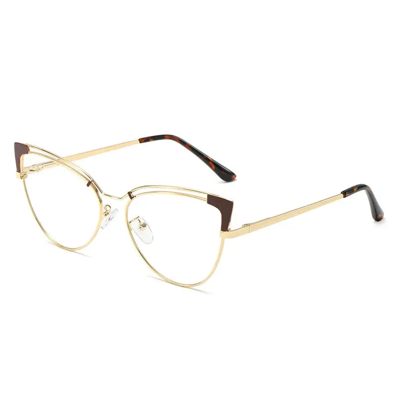 Women's Cat Eye Full Rim TR90 Prescription Glasses 495636 — view 1 | Rx Spectacle