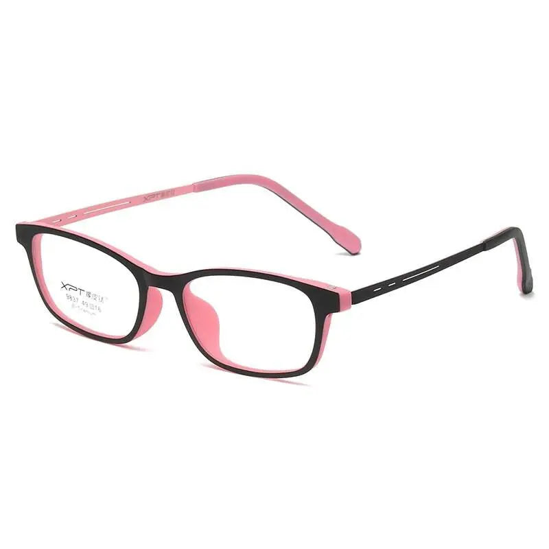 Unisex Square Full Rim Titanium Prescription Glasses 9837 — view 13 | Rx Spectacle