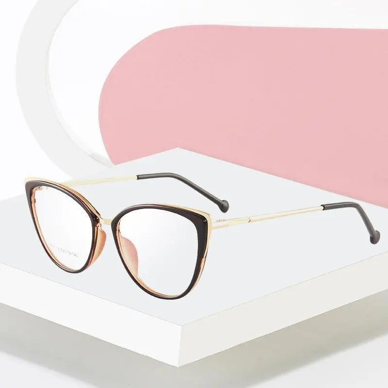 Women's Cat Eye Full Rim TR90 Prescription Glasses 7019 — view 2 | Rx Spectacle