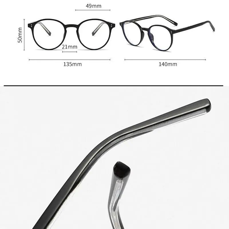 Unisex Round Full Rim TR90 Prescription Glasses 210 — view 8 | Rx Spectacle