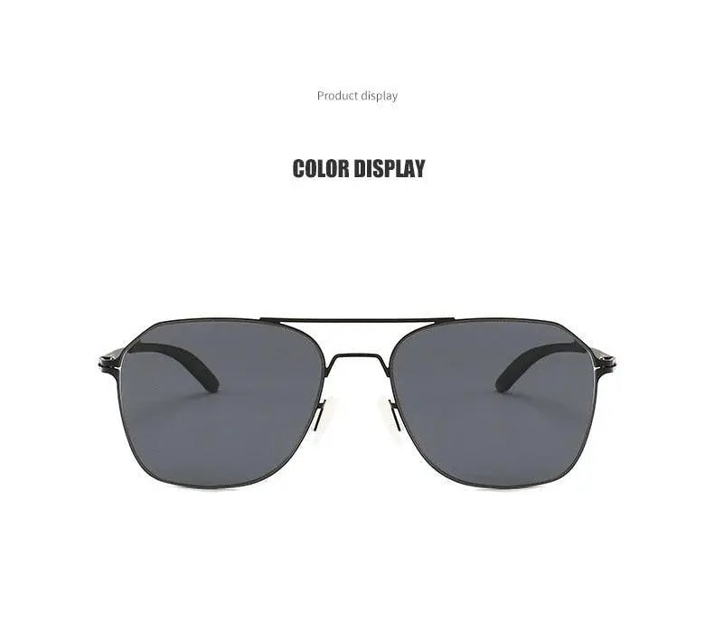 Men's Square Full Rim Alloy Double Bridge Prescription Glasses 7704 — view 13 | Rx Spectacle