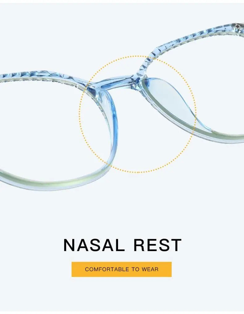 Women's Round Full Rim TR90 Prescription Glasses 2054 — view 14 | Rx Spectacle