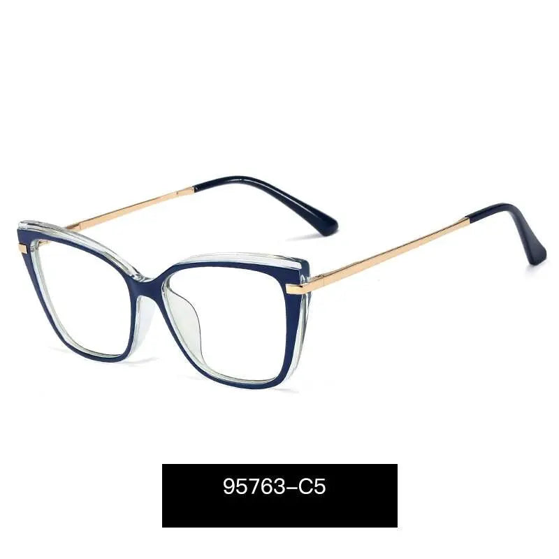Women's Square Full Rim TR90 Prescription Glasses 95763 — view 3 | Rx Spectacle
