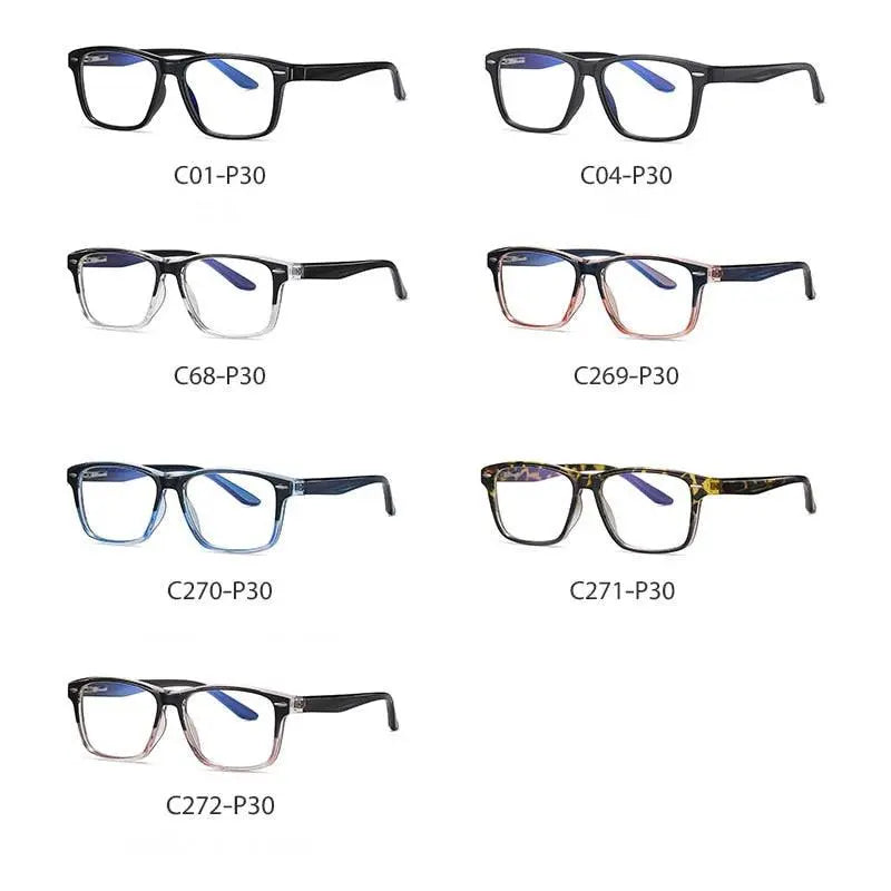 Unisex Square Full Rim TR90 Prescription Glasses 2321 — view 2 | Rx Spectacle