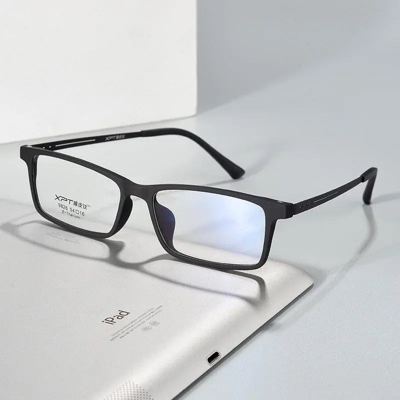 Unisex Full Rim Titanium Prescription Glasses 9826 — view 2 | Rx Spectacle