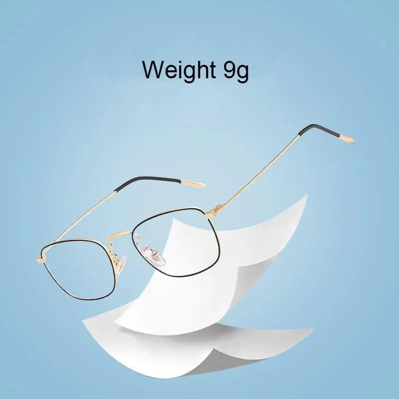 Unisex Rectangular Full Rim Alloy Prescription Glasses Zy9951 — view 10 | Rx Spectacle