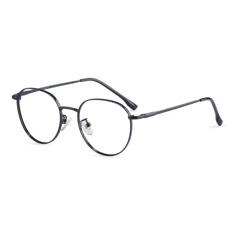 Unisex Polygon Full Rim Titanium Prescription Glasses 80047 — view 7 | Rx Spectacle