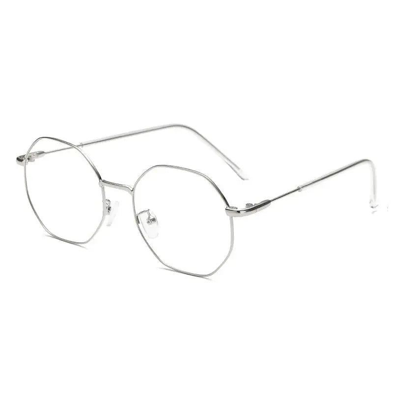 Unisex Polygon Full Rim Titanium Prescription Glasses 9039 — view 4 | Rx Spectacle