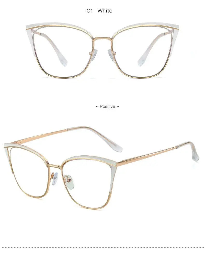 Women's Cat Eye Full Rim TR90 Prescription Glasses 95778 — view 20 | Rx Spectacle