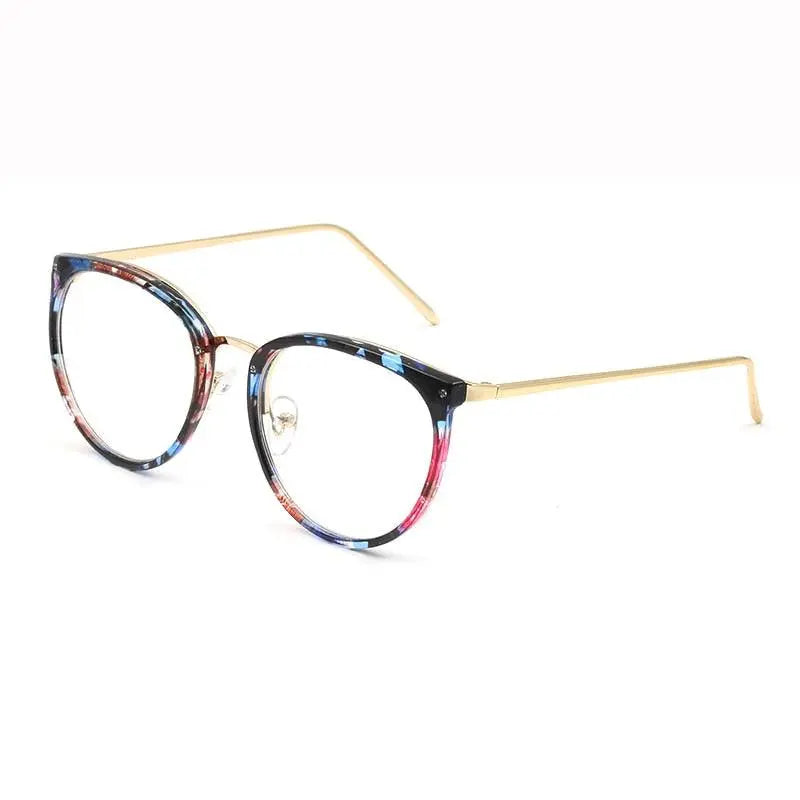 Women's Cat Eye Full Rim Alloy Prescription Glasses 5969 — view 5 | Rx Spectacle