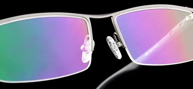 Unisex Square Semi-Rimless TR90 Prescription Glasses P8831 — view 22 | Rx Spectacle