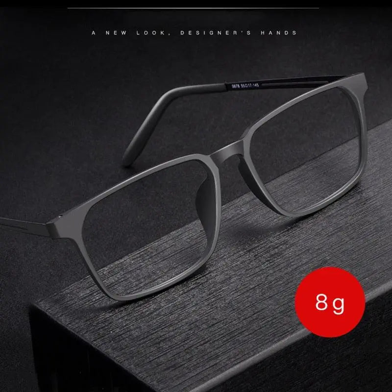 Unisex Full Rim Titanium Prescription Glasses 8878 — view 2 | Rx Spectacle