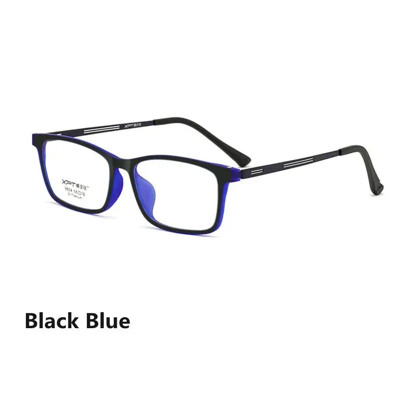 Unisex Square Full Rim Titanium Reading Glasses 9824 — view 8 | Rx Spectacle