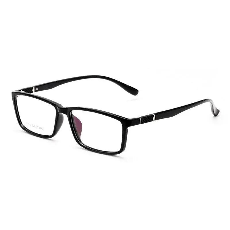 Men's Square Full Rim Resin Prescription Glasses D114 — view 5 | Rx Spectacle