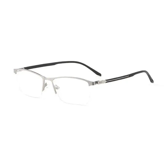 Men's Browline Semi-Rimless Alloy Prescription Glasses 98334 — view 1 | Rx Spectacle