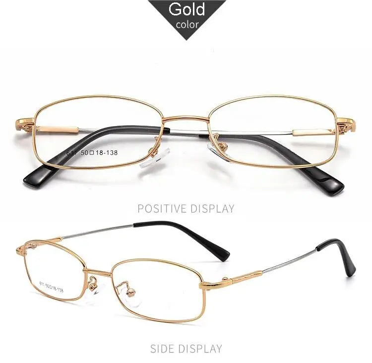 Unisex Full Rim Alloy Prescription Glasses 611 — view 19 | Rx Spectacle