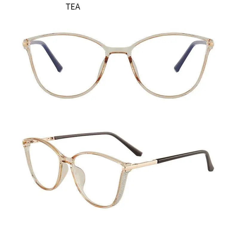 Women's Cat Eye Full Rim TR90 Prescription Glasses 7041 — view 19 | Rx Spectacle