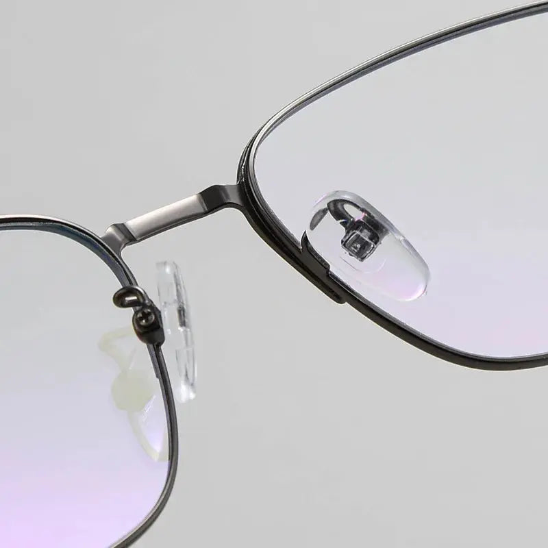 Unisex Rectangular Full Rim Alloy Prescription Glasses 39139 — view 3 | Rx Spectacle