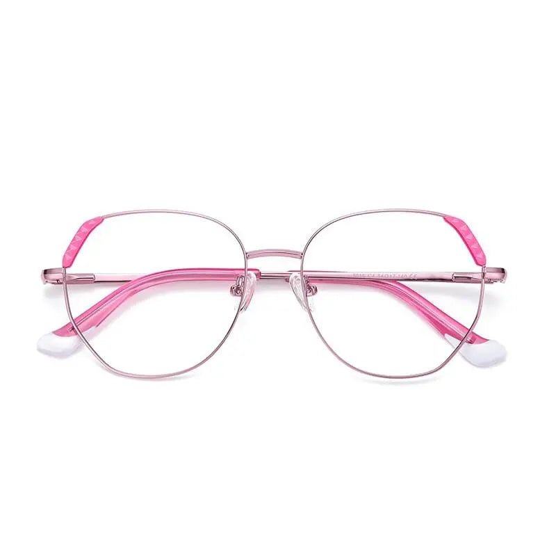Women's Cat Eye Full Rim Alloy Prescription Glasses 3015 — view 11 | Rx Spectacle