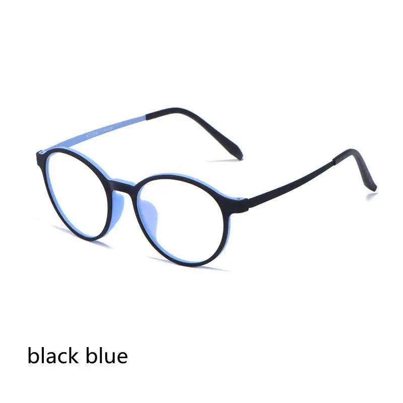 Unisex Round Full Rim Titanium Reading Glasses 9135 — view 5 | Rx Spectacle